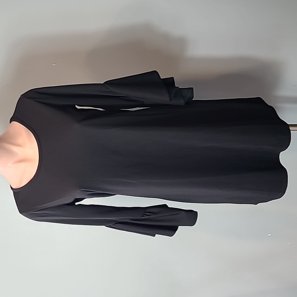 Vintage Dresses & Skirts - Witchy Black Dress Flare Sleeve Y2K Fairy Grunge‎ Size Small Whimsigoth Goth